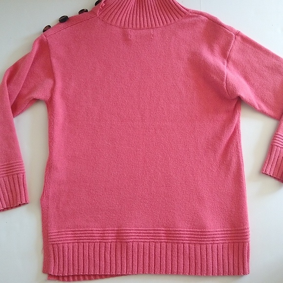 Anthropologie Margarita pink tunic mock neck sweater XS - Picture 9 of 11